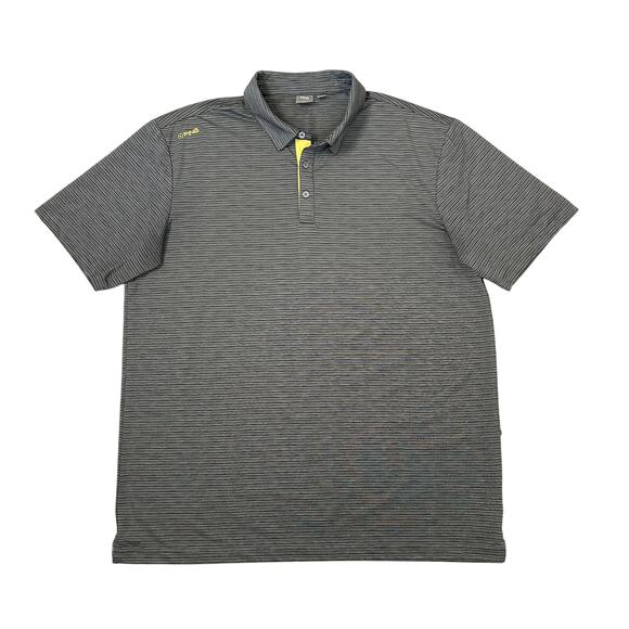 Ping Alexander Sensorcool Golf Polo Shirt in Gray Striped - Picture 2 of 5